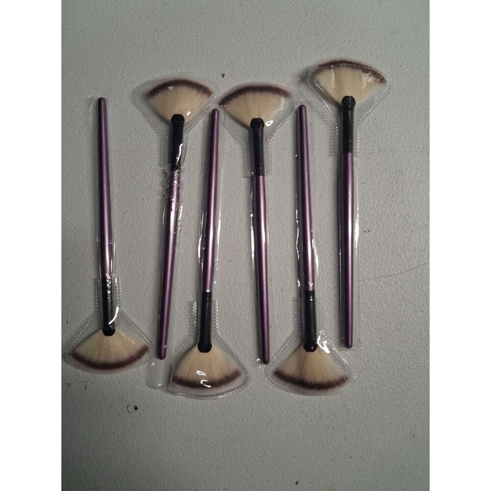 makeup brush set of 6  purple